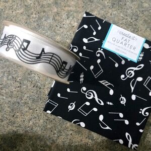 💖 Music Note Craft Ribbon Quarter Fabric Musician Band Chorus Rock Gift DIY NEW